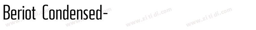 Beriot Condensed字体转换